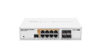MikroTik CRS112-8P-4S-IN: 8-Port Gigabit PoE Switch with SFP Ports