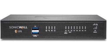 SonicWall TZ370 Total secure Advanced Edition 1 Year Network Security Firewall (2-SSC-6819)