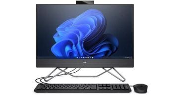 HP 12th Gen Intel Core i5-1235U 1.3 GHZ 8GB, 512 SSD 2GB NVIDIA GeForce MX450 23.8" FHD Touch Windows 11 Home All-in-One Desktop (6J7F3EA#ABV)