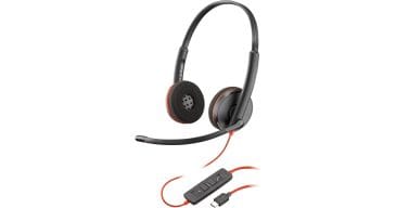 Poly Blackwire 3220 Stereo USB-C UC Wired Headset (8X228AA)