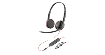 Poly Blackwire 3225 USB-C UC Wired Headset With 3.5mm Plug (8X229AA)
