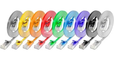 Slim CAT6 U/UTP Flat Design Patch Cords 