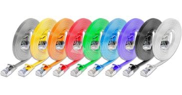 Slim CAT6-U/FTP Flat Design Patch Cords