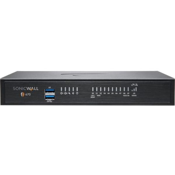 SonicWall TZ670 Total Secure Essential Edition 1 Year Network Security Firewall (2-ssc-5640) main product photo