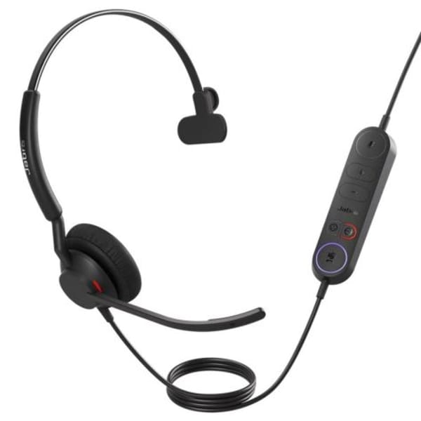 Jabra Engage 40 Inline Link USB-A MS Mono Wired Headset (4093-413-279) main product photo