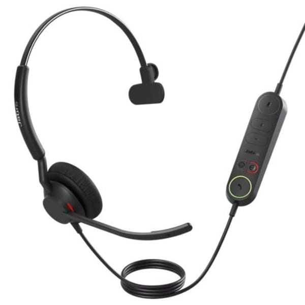 Jabra Engage 40 Inline Link USB-C MS Stereo Wired Headset (4099-413-299) main product photo