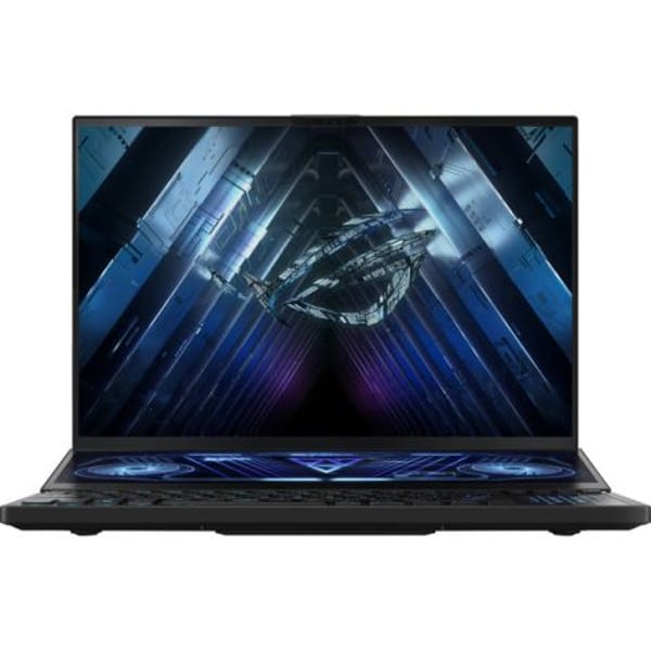 Asus ROG Zephyrus Duo GX650PY-NM048W AMD Ryzen R9-7945HX 2.5 GHZ 32GB RAM 2TB SSD NVIDIA GeForce RTX4090 16" WQXGA 240HZ Win 11 Home Laptop (90NR0B11-M00350) main product photo