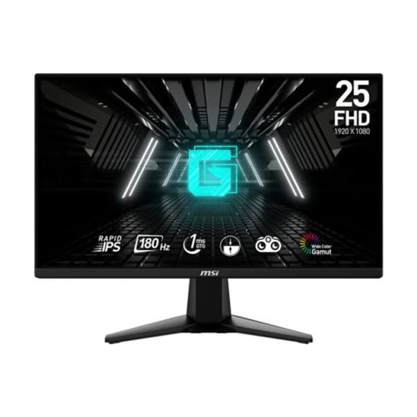 MSI G255F 24.5" FHD IPS 180Hz Gaming Monitor (9S6-3BC01M-006) main product photo