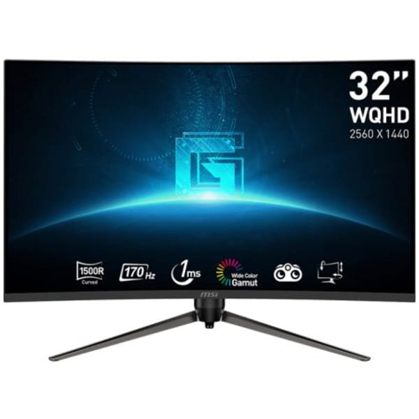 MSI G32CQ5P 32" WQHD VA 170Hz Curved Gaming Monitor (9S6-3DB44H-034) main product photo