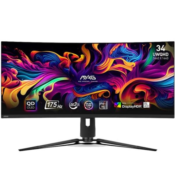 MSI MAG 341CQP 34" UWQHD QD-OLED 175Hz Gaming Monitor (9S6-3DD04T-012) main product photo