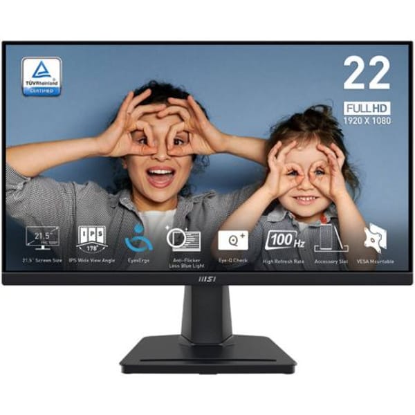 MSI Pro MP225 21.5" FHD IPS 100Hz Monitor (9S6-3PC6CM-007) main product photo