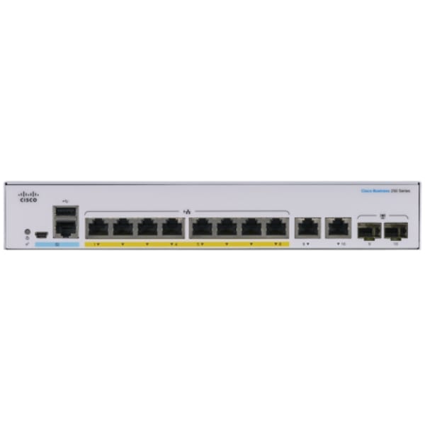 Cisco CBS250-8P-E-2G-EU Switch main product photo