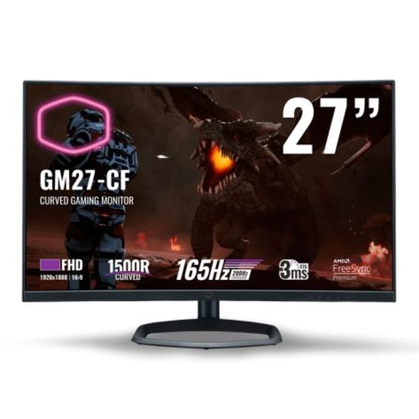 Cooler Master Curved GM27-CF 27" FHD VA 165Hz Gaming Monitor (CMI-GM27-CF-UK) main product photo