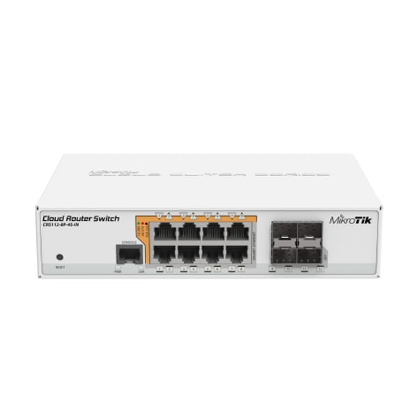 MikroTik CRS112-8P-4S-IN: 8-Port Gigabit PoE Switch with SFP Ports main product photo