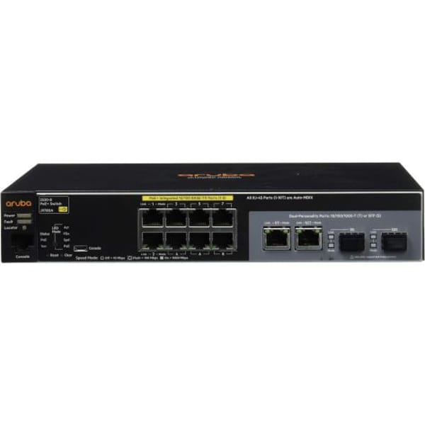 Aruba 2530-8 PoE+ Switch (J9780A) main product photo