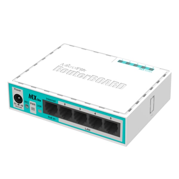 MikroTik RB750r2 (hEX lite) Router main product photo