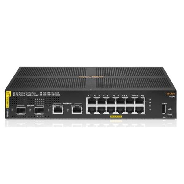 Aruba 6000 12G CL4 PoE 2G/2SFP 139W Switch (R8N89A) main product photo