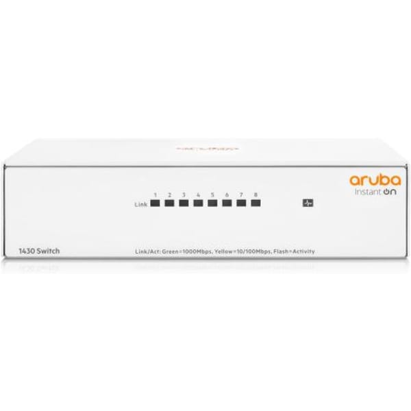 HPE Networking Instant On 8G Switch 1430 (R8R45A) main product photo