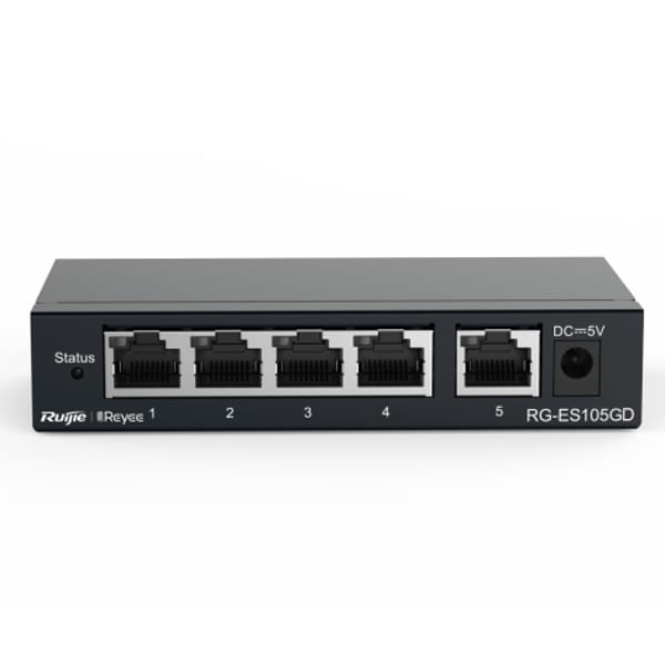 Ruijie RG-ES105GD 5-Port Gigabit Unmanaged Switch main product photo