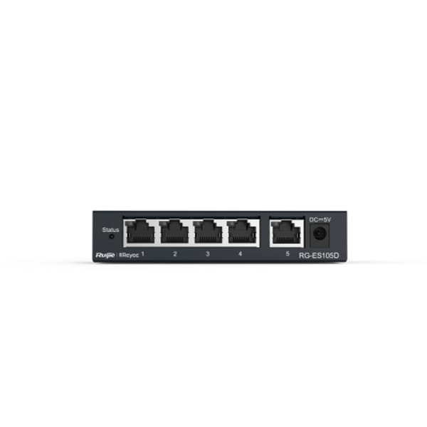 Ruijie RG-ES105D Desktop Unmanaged Switch main product photo