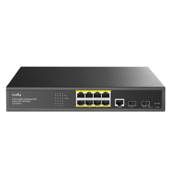 Cudy GS2008PS2 8-Port Managed PoE Switch main product photo