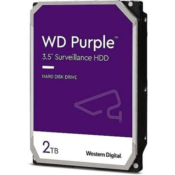 Western Digital Purple 2TB 3.5" Surveillance Internal Hard Drive (WD22PURZ) main product photo
