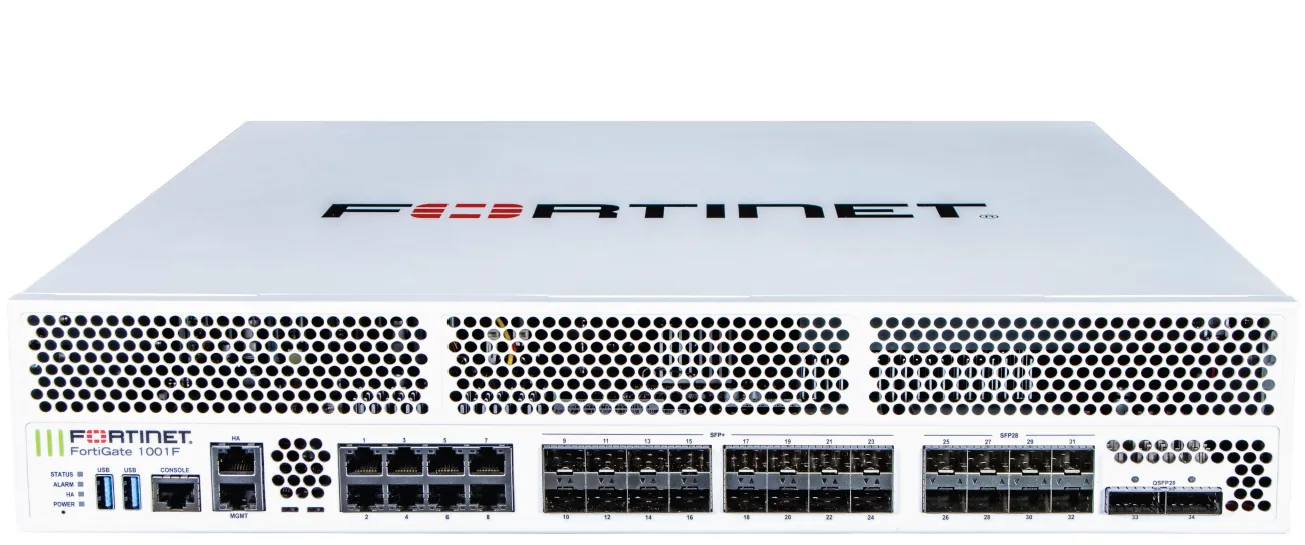 Fortinet FortiGate-1001F Firewall Hardware  Plus 5 Year FortiCare Premium and FortiGuard UTP (FG-1001F-BDL-950-60)