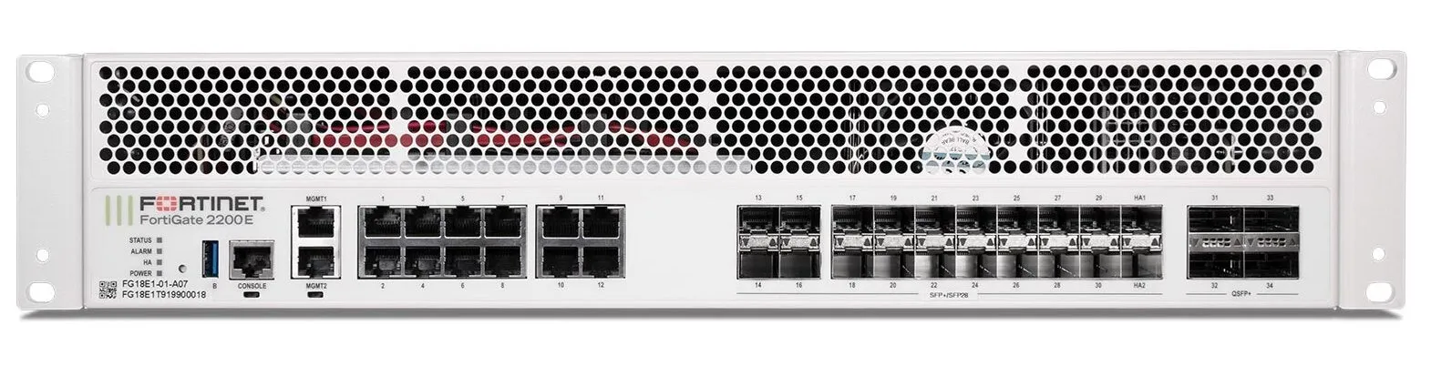 Fortinet FortiGate-2200E Firewall Hardware  Plus 1 Year FortiCare Premium and FortiGuard UTP (FG-2200E-BDL-950-12)