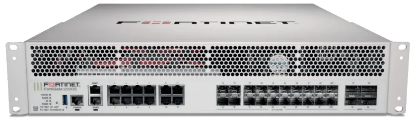 Fortinet FortiGate-2200E Firewall Hardware  Plus 5 Year FortiCare Premium and FortiGuard UTP (FG-2200E-BDL-950-60)