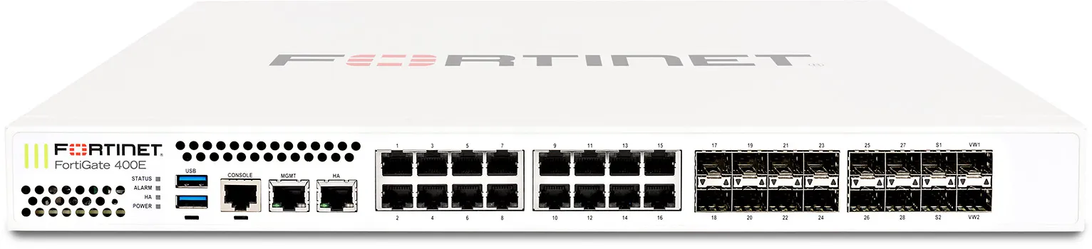 Fortinet FortiGate-400E Firewall Hardware  Plus 5 Year FortiCare Premium and FortiGuard UTP (FG-400E-BDL-950-60)