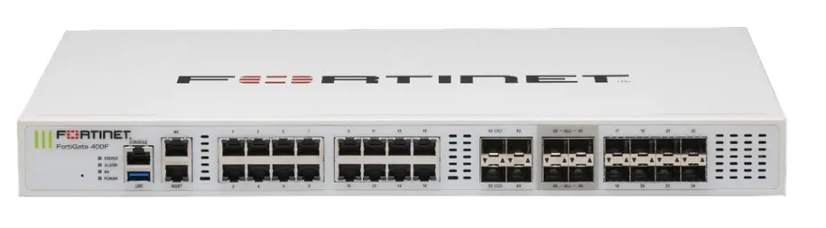Fortinet FortiGate-401F Firewall Hardware  Plus 5 Year FortiCare Premium and FortiGuard UTP (FG-401F-BDL-950-60)