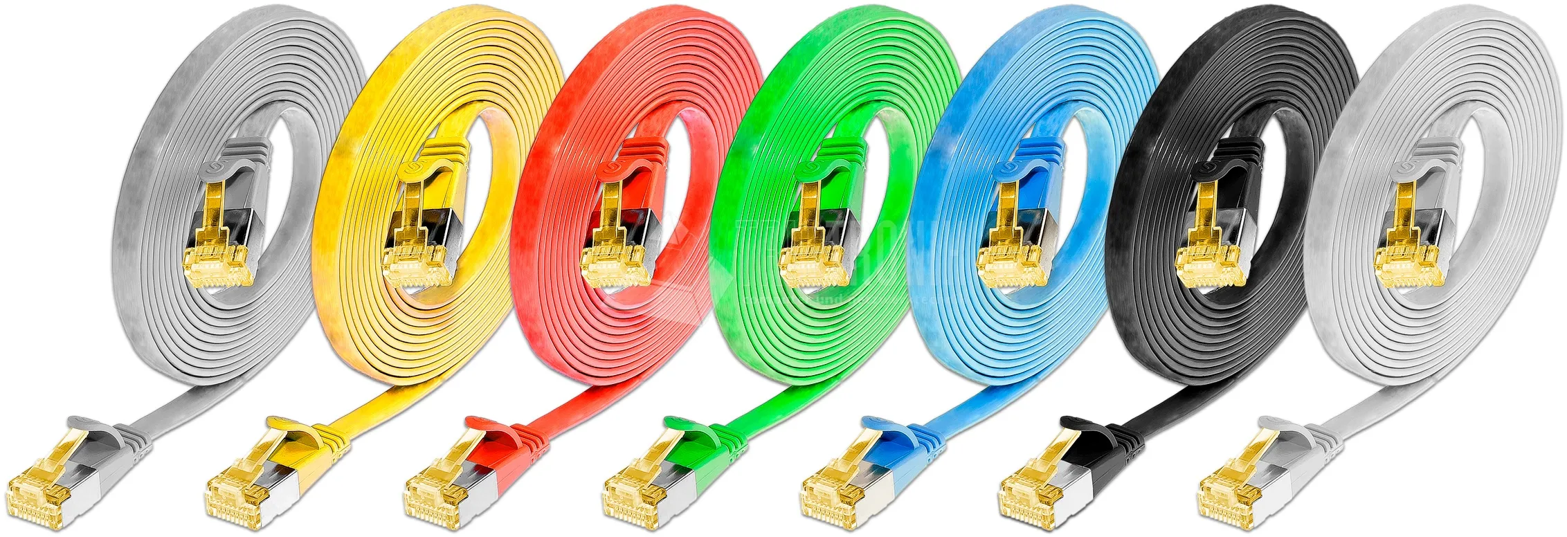 Slim CAT6A-U/FTP Flat Design Patch Cords