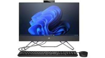 HP 12th Gen Intel Core i5-1235U 1.3 GHZ 8GB, 512 SSD 2GB NVIDIA GeForce MX450 23.8" FHD Touch Windows 11 Home All-in-One Desktop (6J7F3EA#ABV)