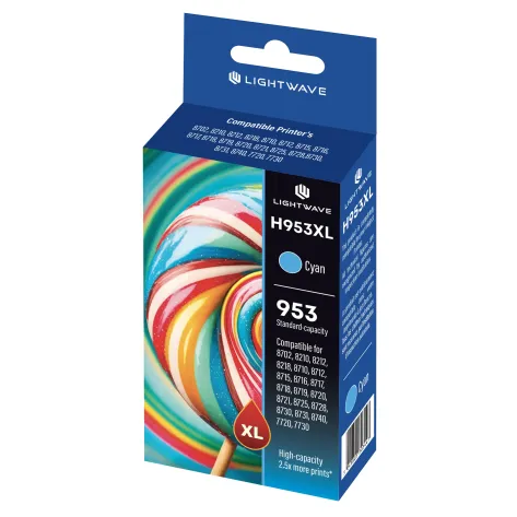 Lightwave LW-H-953XL-C Ink Cartridge (Cyan) main product photo