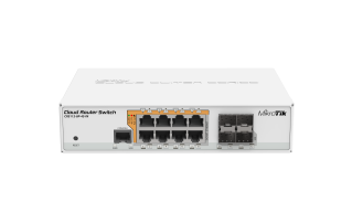 MikroTik CRS112-8P-4S-IN: 8-Port Gigabit PoE Switch with SFP Ports