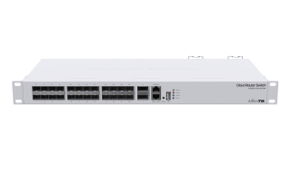 MTik CRS326-24S+2Q+RM: 24-Port SFP+ and 2-Port QSFP+ Rack-Mounted Switch