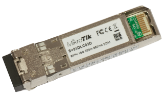 MikroTik S+85DLC03D 10G SFP+ Transceiver with Dual LC Connector