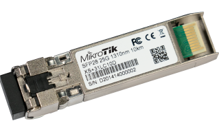 MikroTik XS+31LC10D 1.25G/10G/25G SFP Module for Versatile Network Connectivity