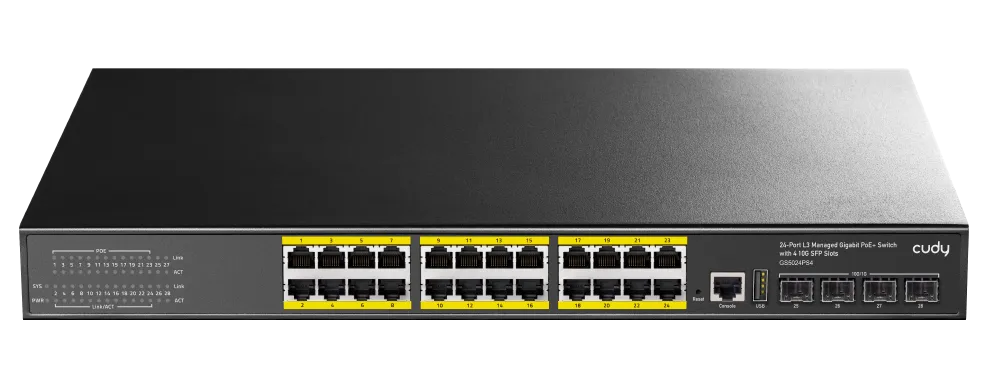 Cudy GS5024PS4 400W 24-Port Managed PoE+ Switch